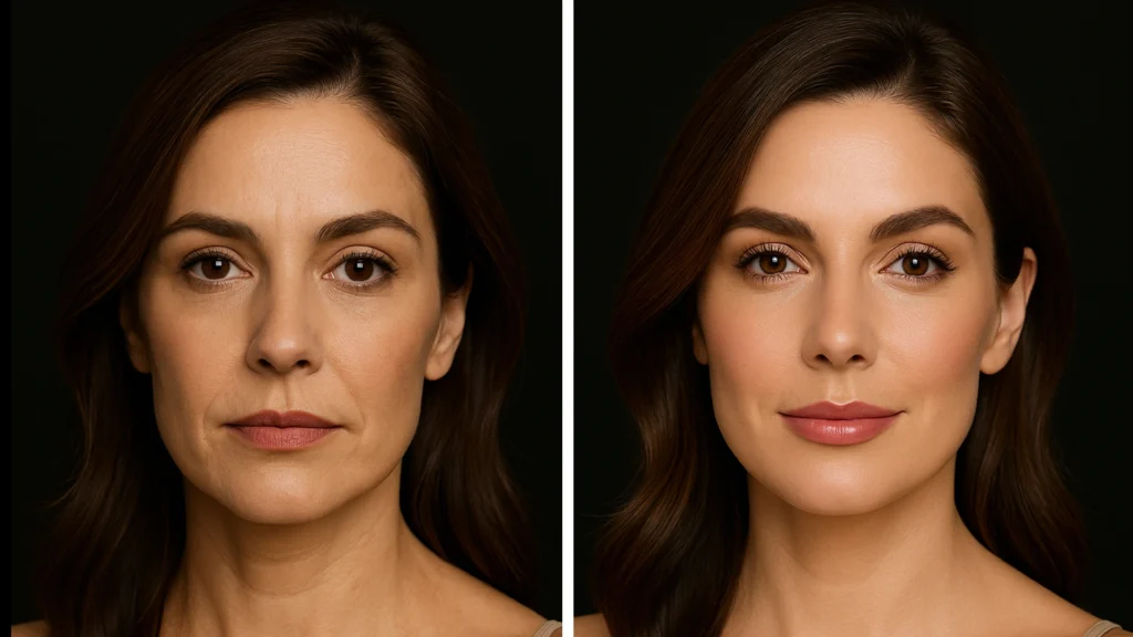 MG Beauty Clinc - Filler Radiesse Prima e dopo