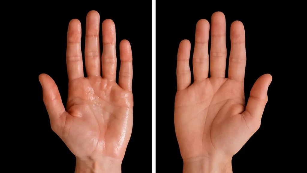 MG Beauty Clinic Iperidrosi Prima e Dopo Mani