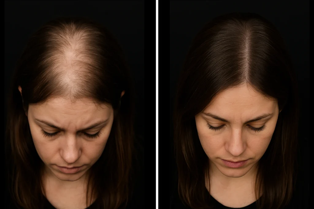 MG Beauty Clinic - Patologie Alopecia Androgenetica Prima e dopo