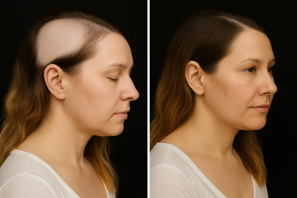 MG Beauty Clinic - Patologie Tricotillomania Prima e dopo