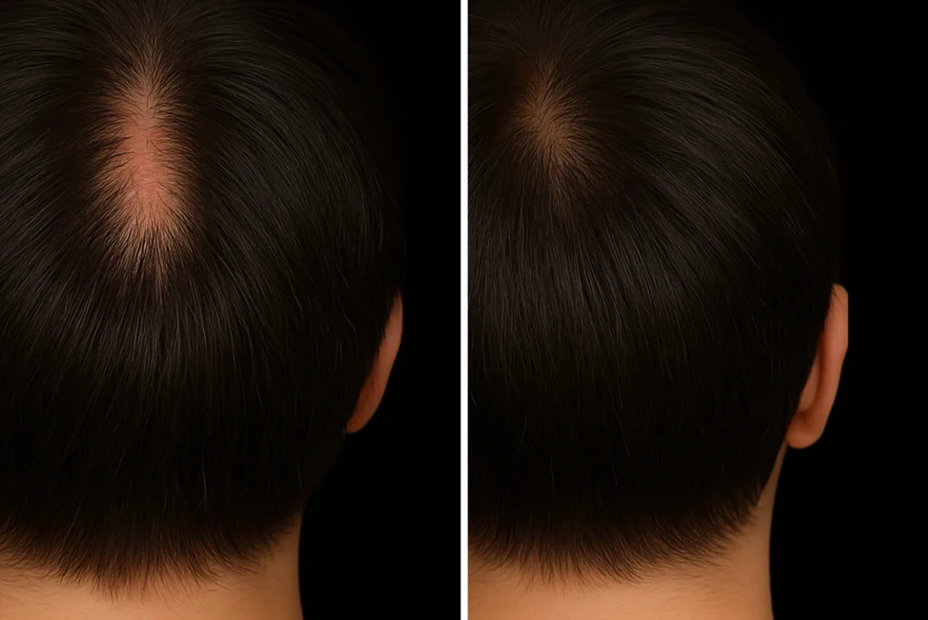 Mg Beauty Clinic - Patologie Lichen Follicolare prima e dopo